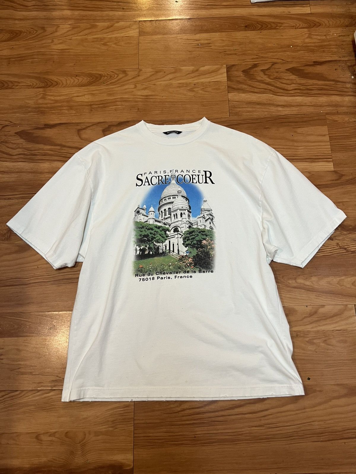 Balenciaga SS21 Coeur Notre Dame T-Shirt