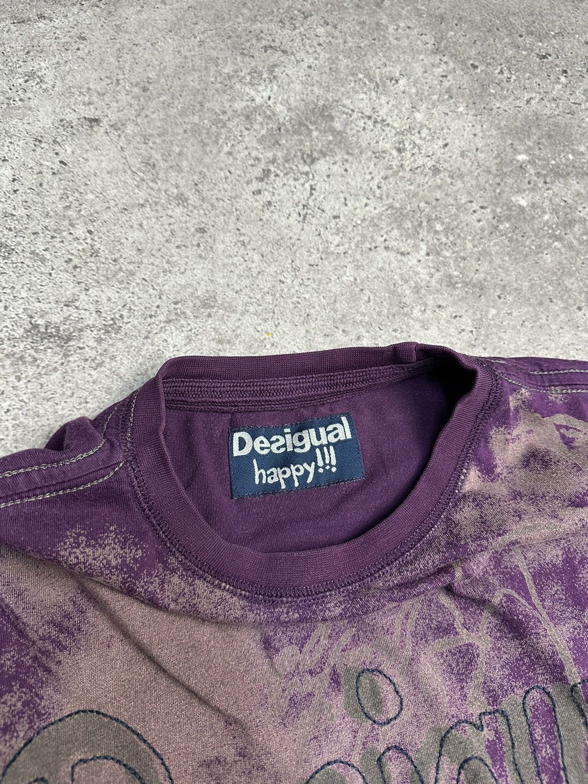 Desigual Vintage Desigual Avant Garde Y2K Long Sleeve Big Logo Size US M / EU 48-50 / 2 - 9 Thumbnail