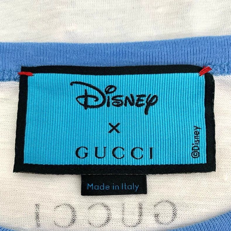 Gucci Gucci Donald Duck printed round-neck white cotton linen sho Size US XS / EU 42 / 0 - 6 Thumbnail