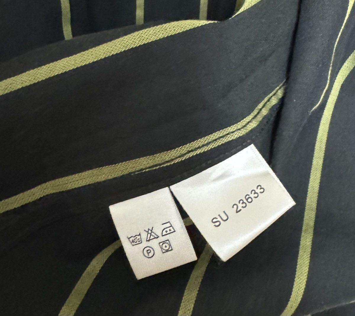 Vintage × Yves Saint Laurent Yves Saint Laurent pink striped short sleeve shirt Size US XL / EU 56 / 4 - 6 Thumbnail