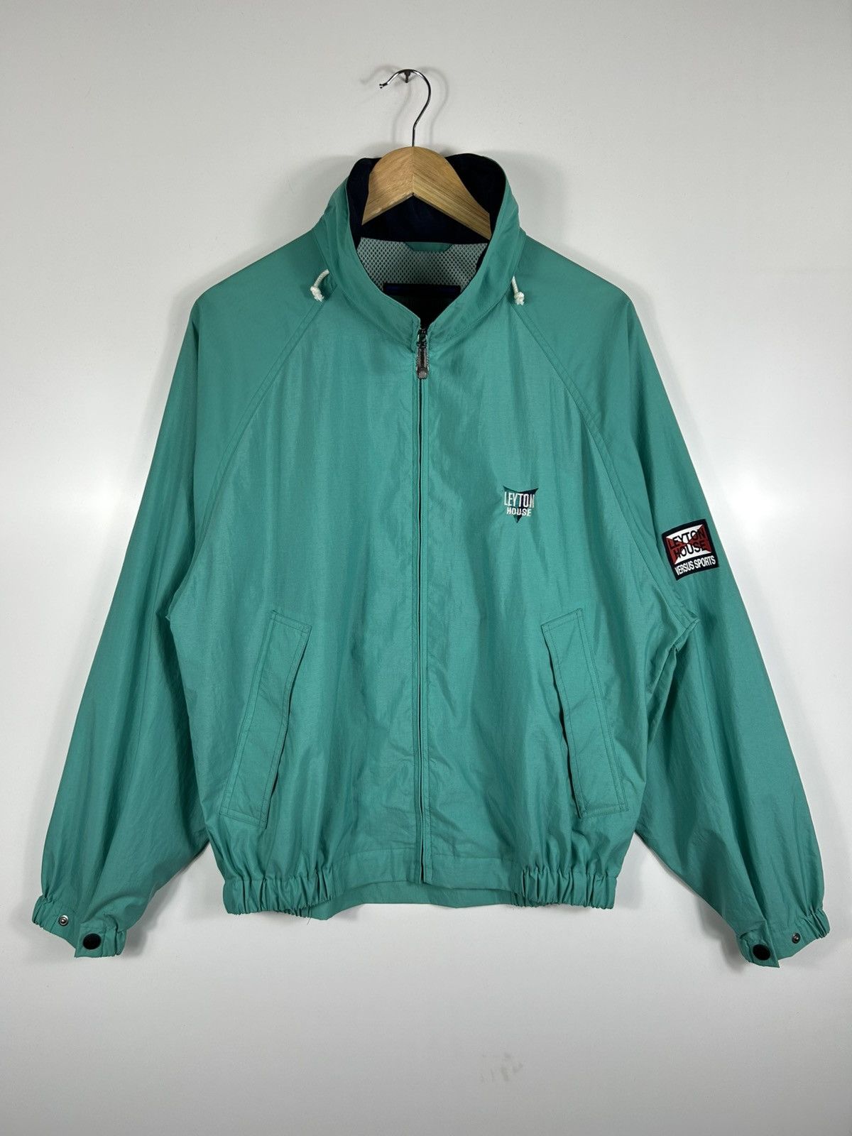 Versus × Vintage ⚡️Vintage Leyton House Zipper Bomber Jacket Size US L / EU 52-54 / 3 - 1 Thumbnail