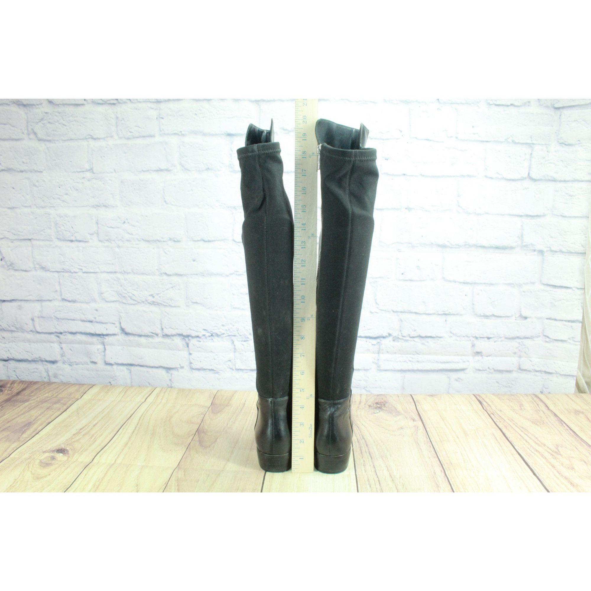 Leather × Michael Kors Michael Kors Bromley Leather Stretch Knee High Riding Boots Size US 6 / IT 36 - 6 Thumbnail