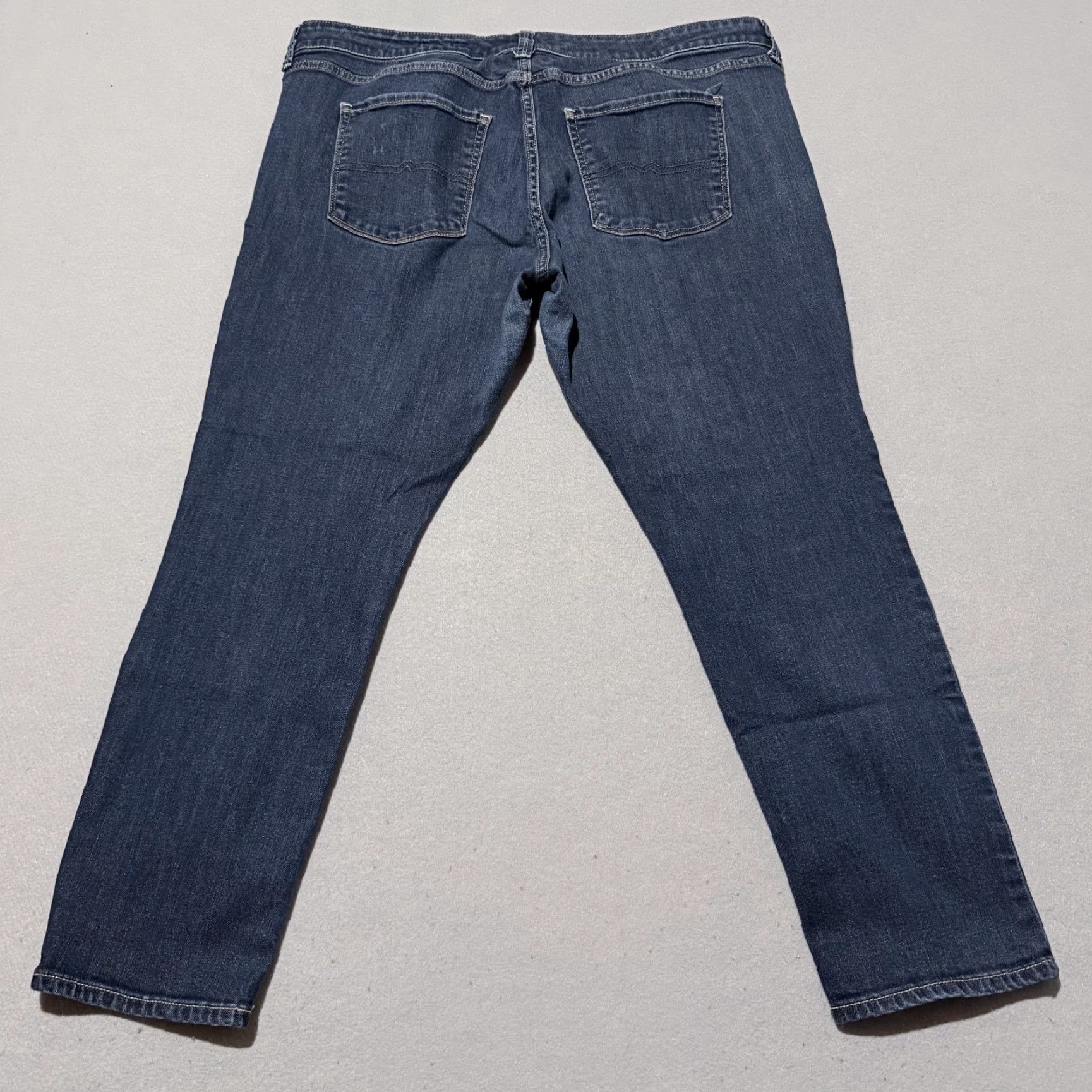 Vintage Arizona Jeans Jeans Women Blue 5-Pocket Stretch Pockets Zip Fly - 17 Short Denim Skinny City 90s Womens Size 38" / US 16 / IT 52 - 2 Thumbnail