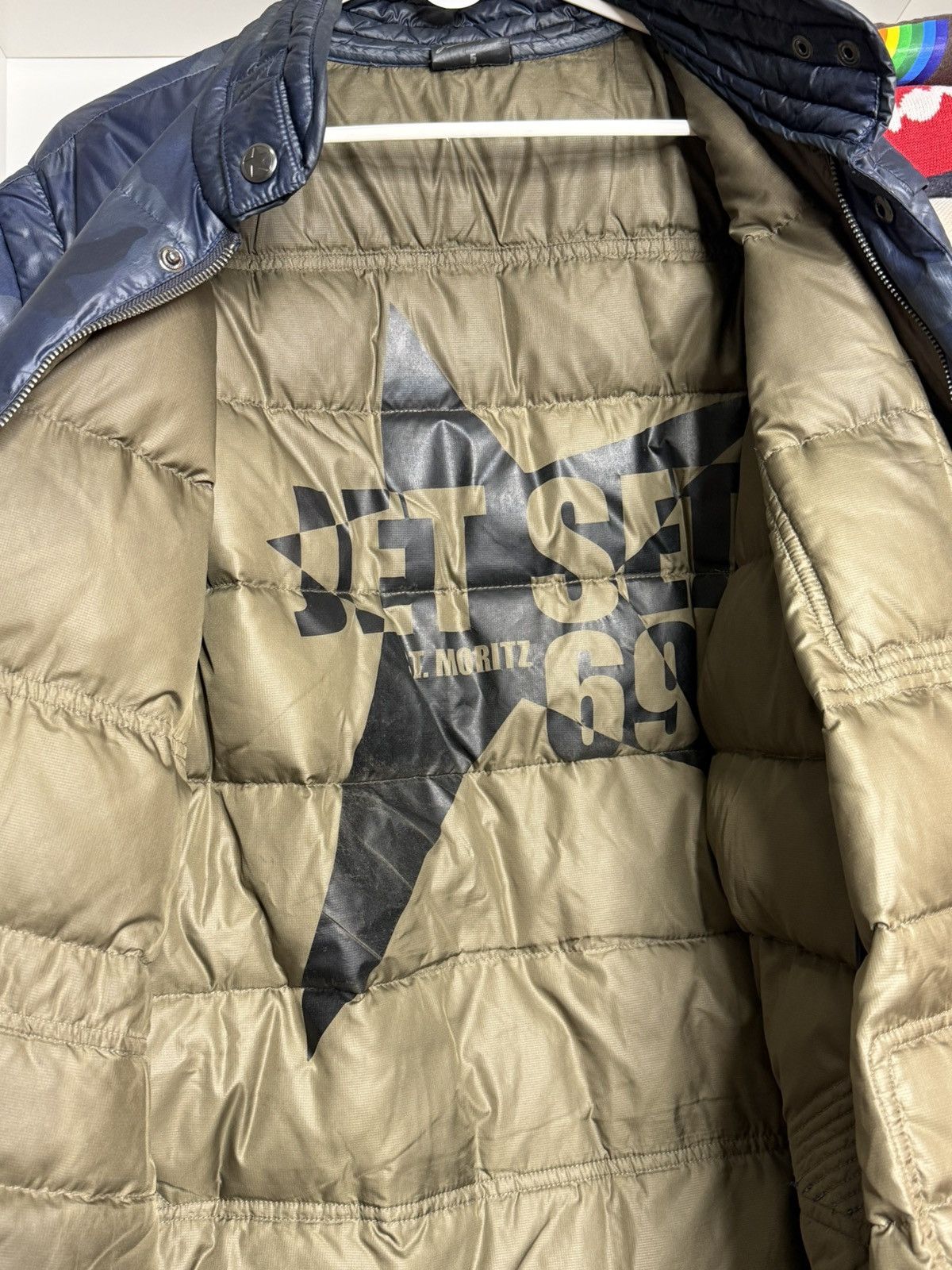 JET SET Jet Set St.Moritz 2in1 Camo Navy Blue Down jacket size 5 Size US L / EU 52-54 / 3 - 15 Thumbnail
