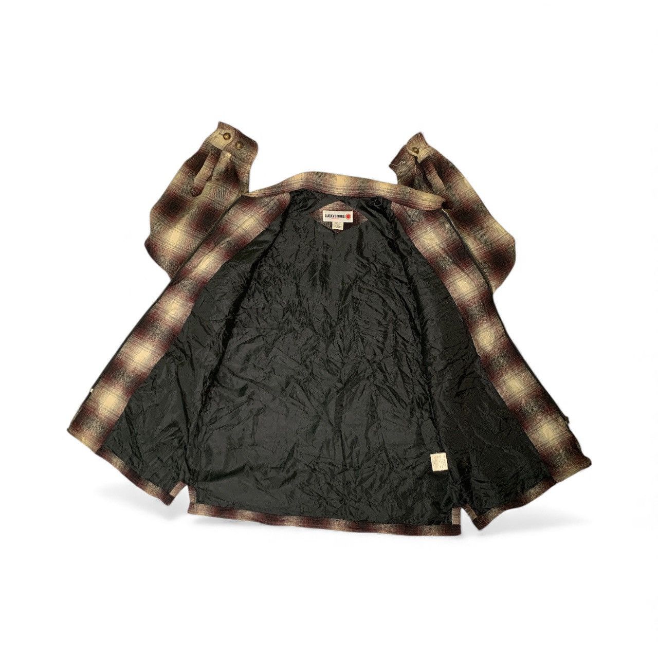 Japanese Brand Rare Design Vintage Lucky Strike Flannel Zipper Light Jacket Size US M / EU 48-50 / 2 - 3 Thumbnail