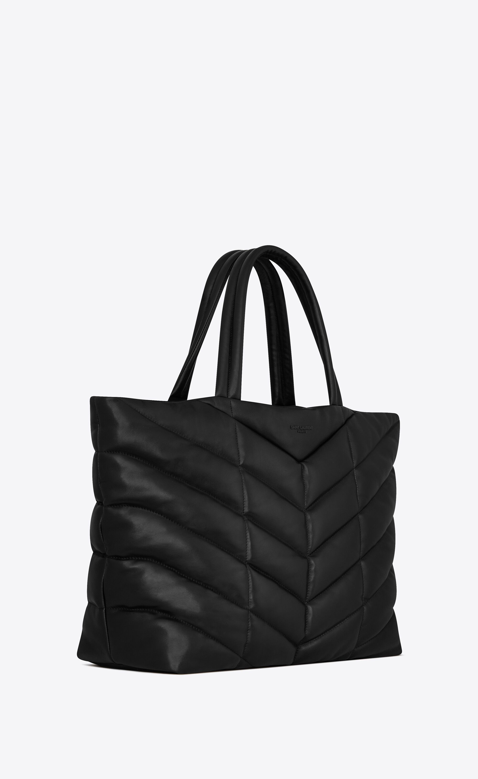 Saint Laurent Paris o1bcso1str1225 Size: OS/Puffer Tote Bag in Black Size ONE SIZE - 4 Thumbnail