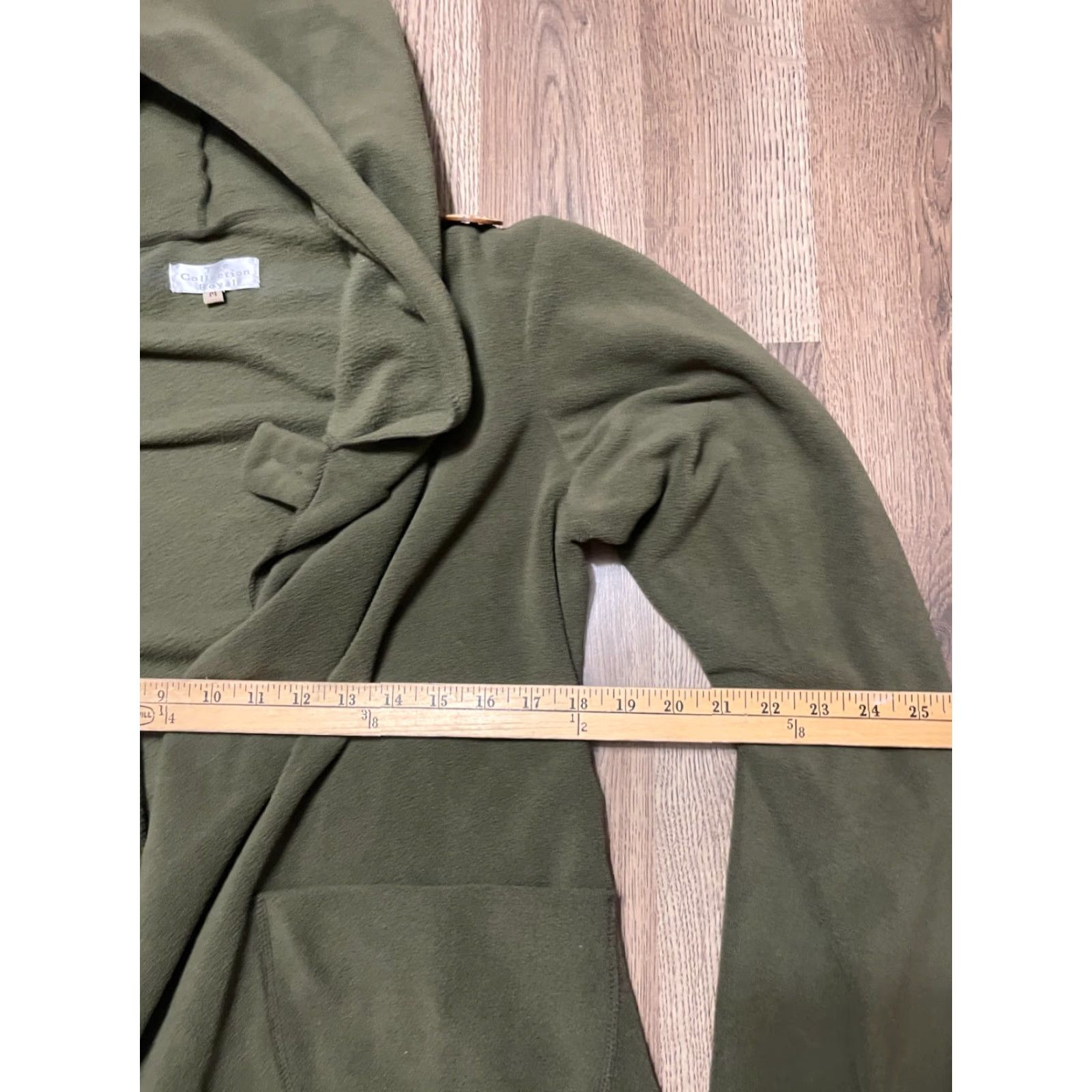 Vintage The Collection Royal Sweater Cardigan Open Hooded Woman M Green Regular XS? Size M / US 6-8 / IT 42-44 - 6 Thumbnail