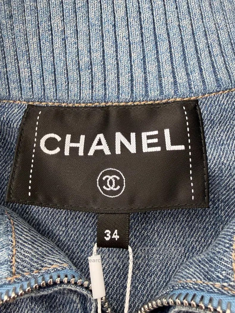 Chanel Chanel Coco beach series denim jacket Size XXS / US 00 / IT 34 - 4 Thumbnail