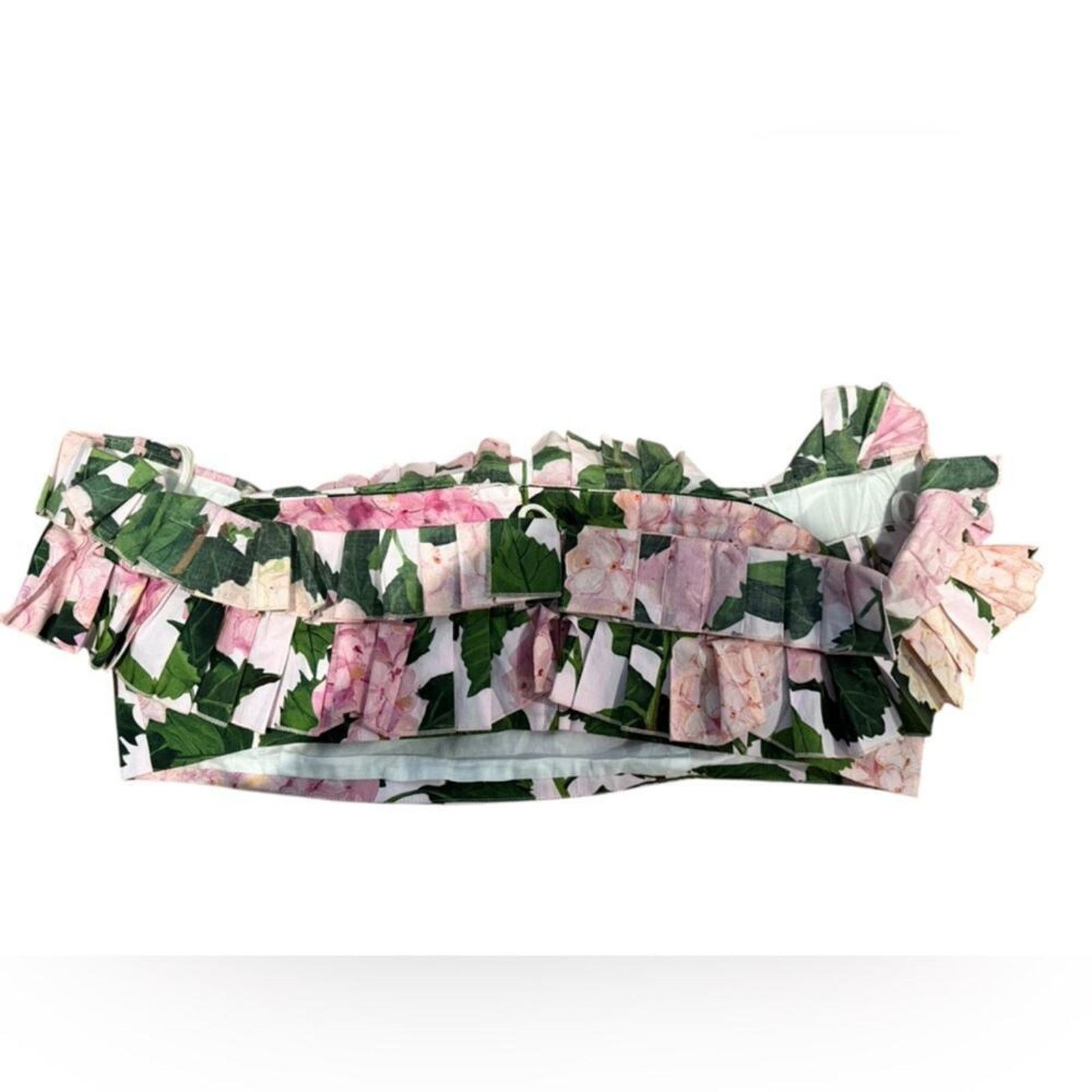 Oscar De La Renta Oscar de la Renta Off-Shoulder Floral Ruffle Detail Top 14 Size XL / US 12-14 / IT 48-50 - 4 Thumbnail