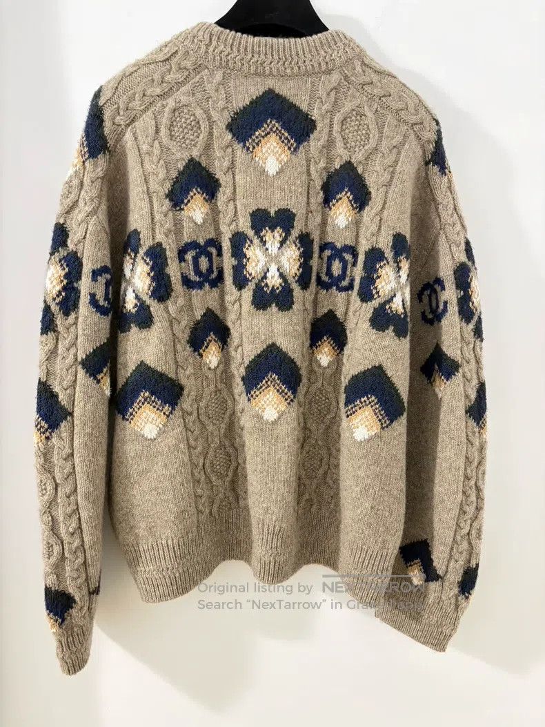 Chanel Chanel Ski series clover cashmere sweater Size XS / US 0-2 / IT 36-38 - 2 Thumbnail