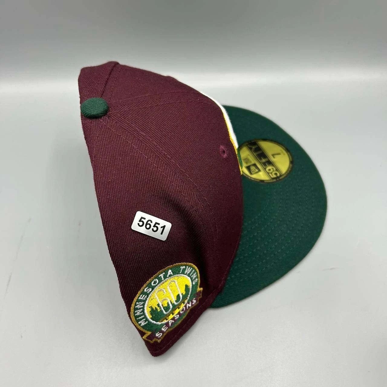 New Era Minnesota Twins Hat Men 7 Red Green MLB Fitted Cap New Size ONE SIZE - 9 Thumbnail