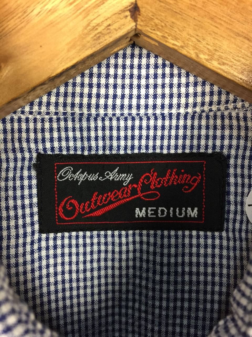 Japanese Brand Vtg Octopus Army Western Pearl Snap Gingham Plaid Shirt Size US M / EU 48-50 / 2 - 7 Thumbnail