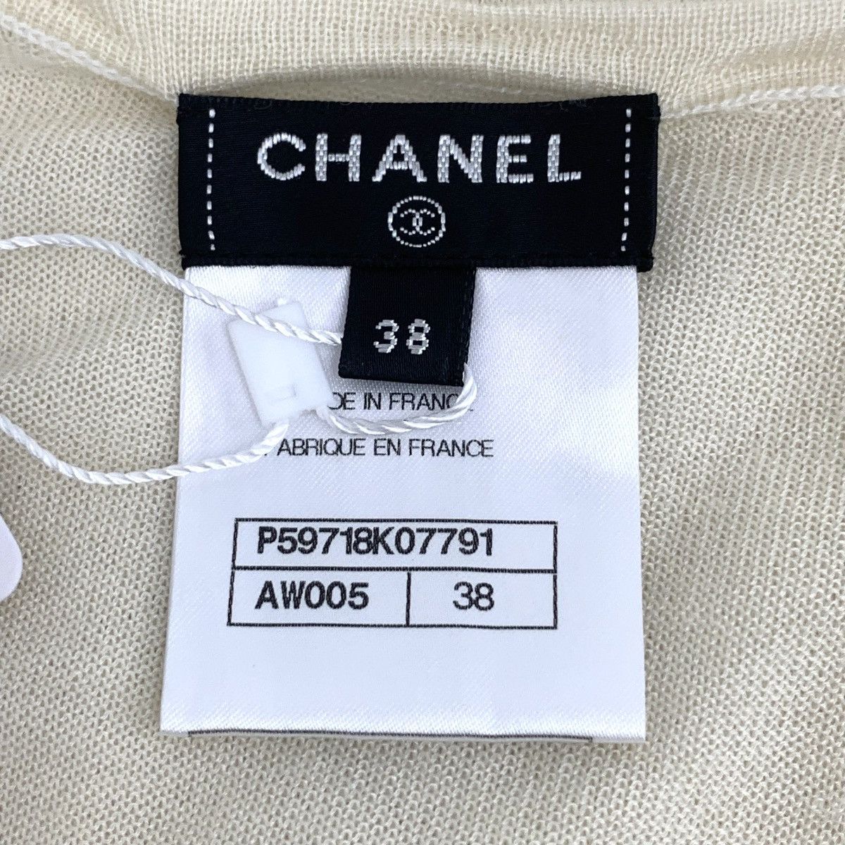 Chanel Chanel Floral Intarsia Cashmere Short Sleeve T-Shirt K26WX Size S / US 4 / IT 40 - 6 Thumbnail