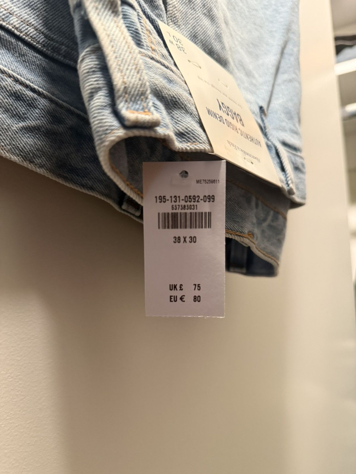 Abercrombie & Fitch Abercrombie & Fitch Authentic Rigid Denim (Baggy) Size US 38 / EU 54 - 4 Thumbnail