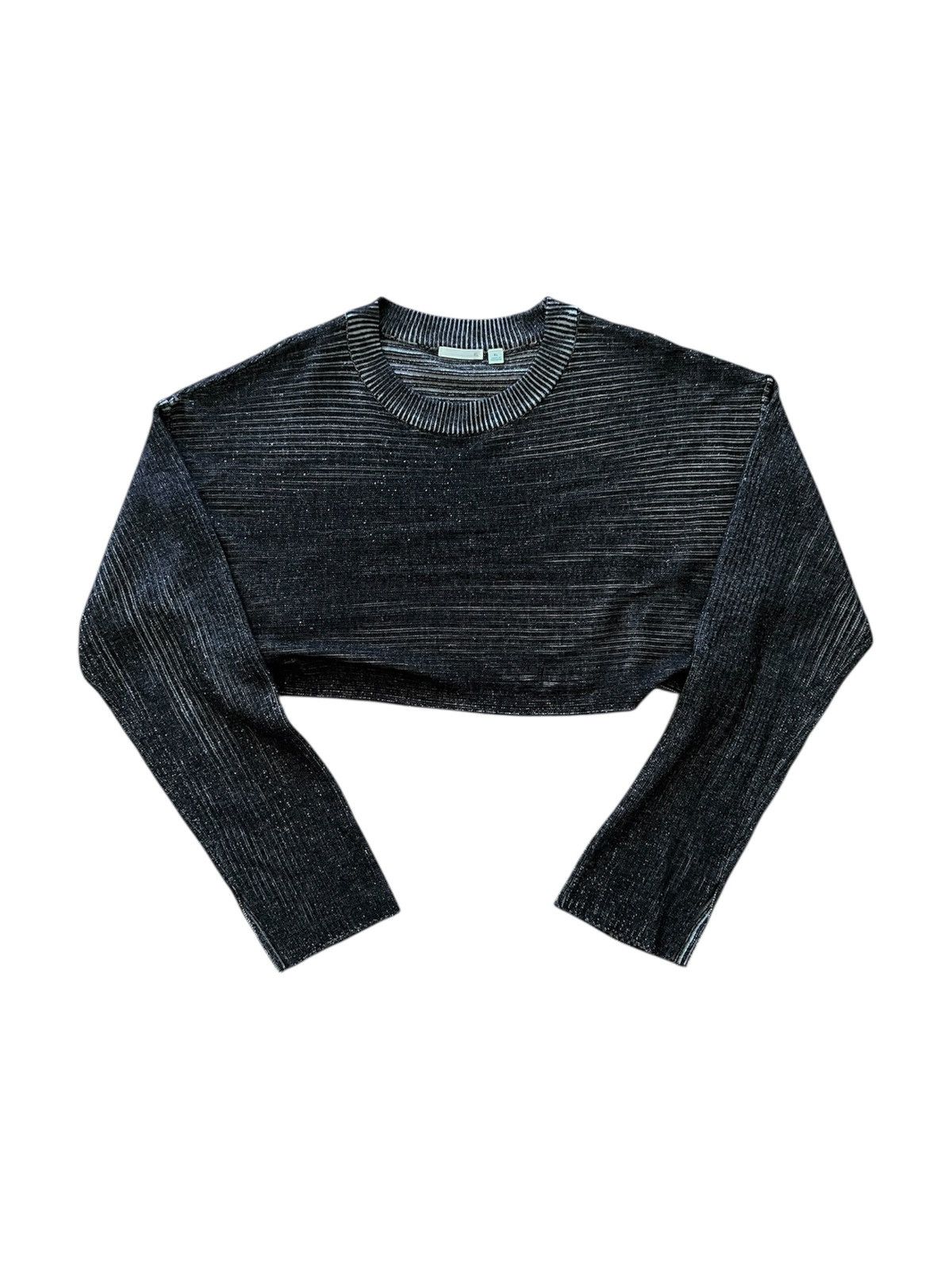 GU GU Faded Cropped Ribbed Knit Top Size XL / US 12-14 / IT 48-50 - 1 Thumbnail