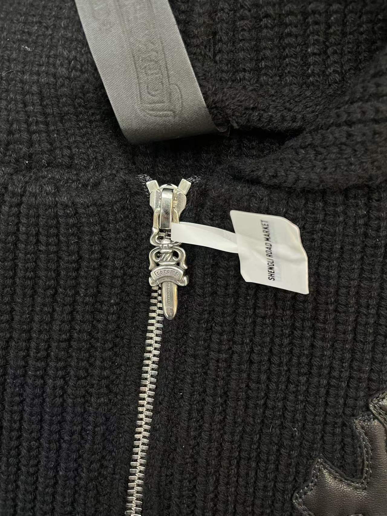 Chrome Hearts Chrome Hearts Cashmere Triple Cross Patch Zip Up Hoodie Size US L / EU 52-54 / 3 - 5 Thumbnail