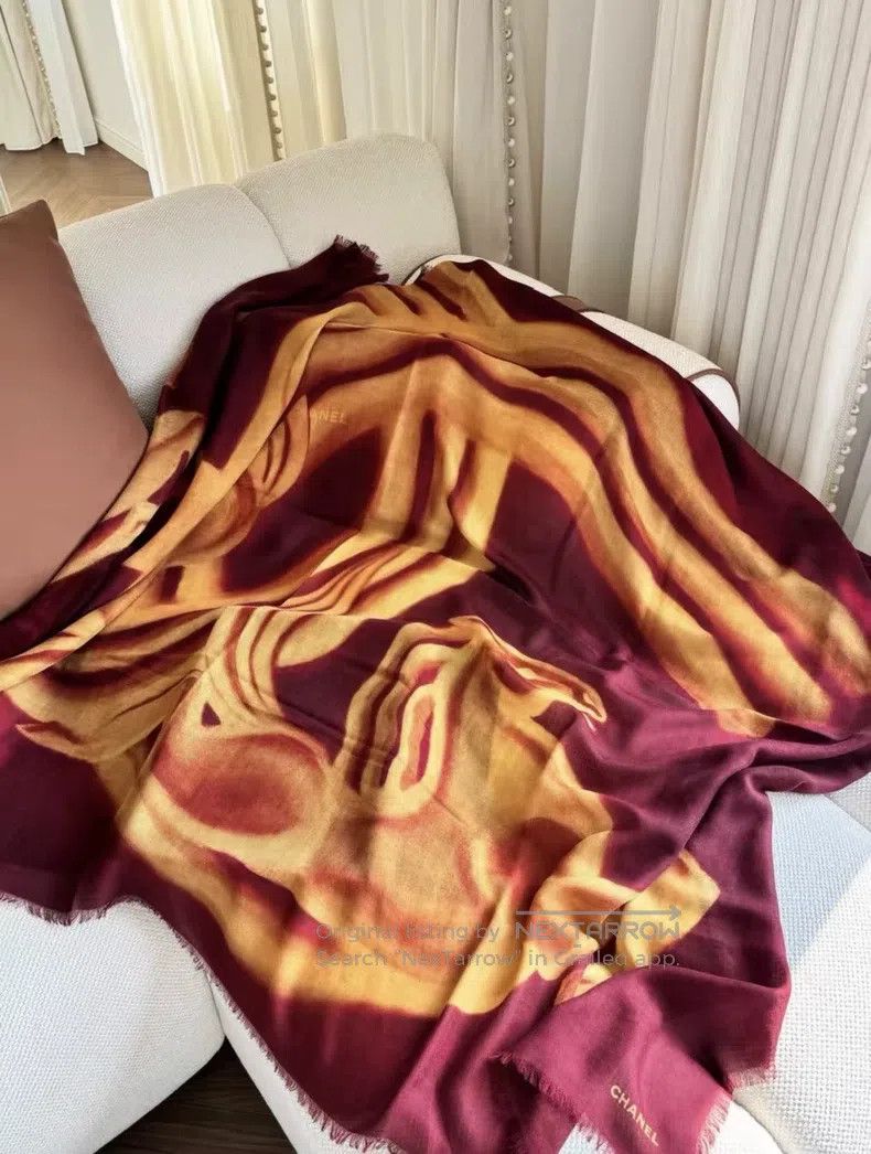Chanel Chanel 26 vic gift limited cashmere scarf shawl Size ONE SIZE - 7 Thumbnail