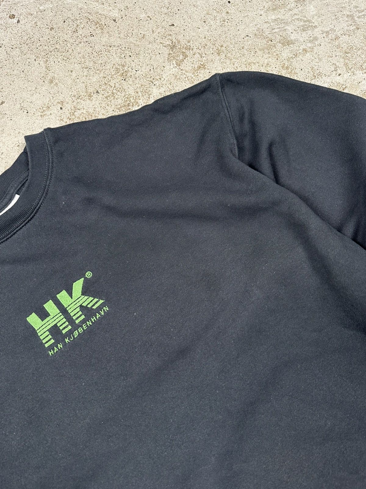 Han Kjobenhavn Han Kjobenhavn Black Embroidery Logo Crewneck Sweatshirt Size US L / EU 52-54 / 3 - 9 Thumbnail