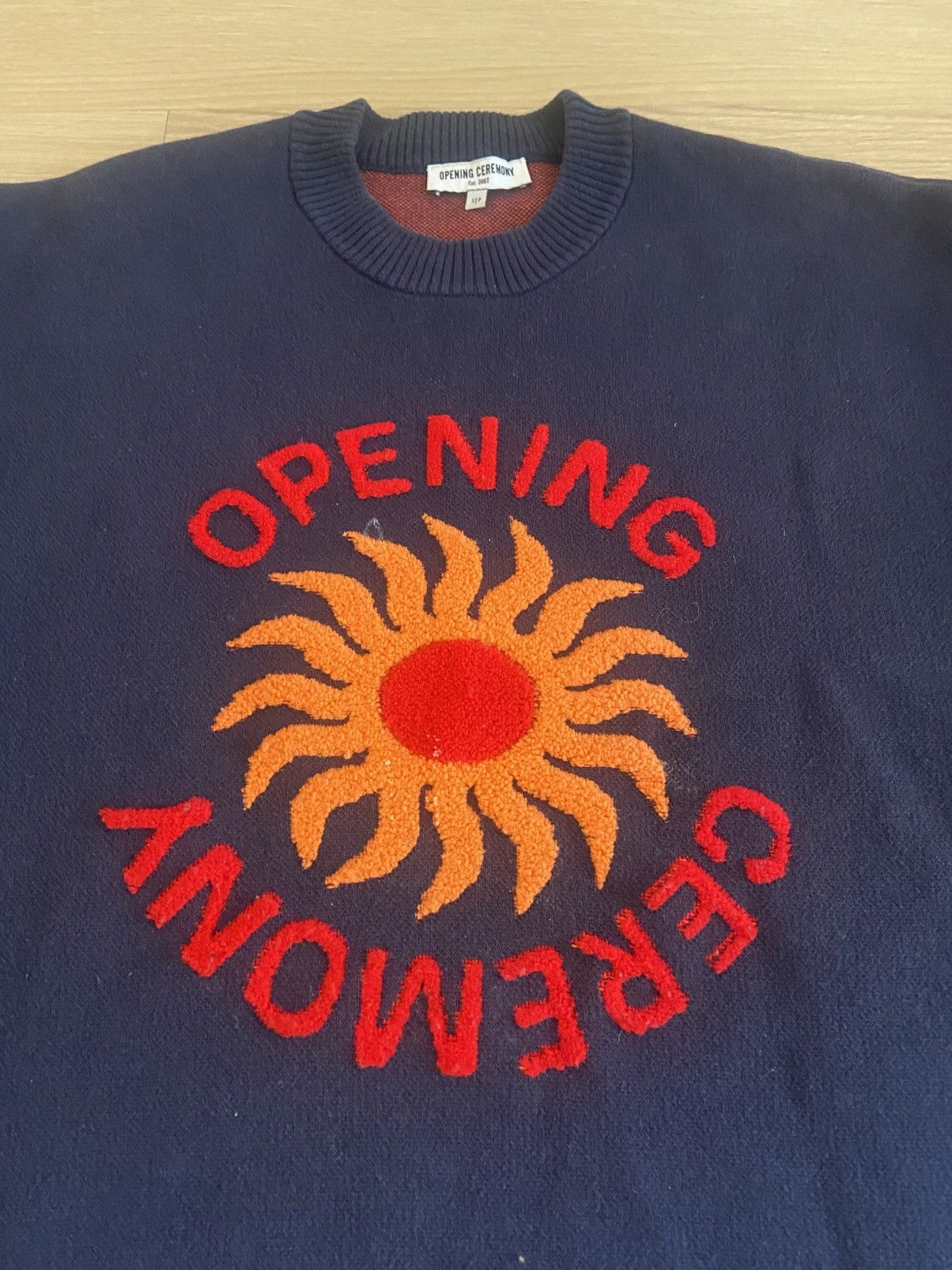 Opening Ceremony Opening Ceremony Sun Logo Collegiate Sweater Size US S / EU 44-46 / 1 - 2 Thumbnail