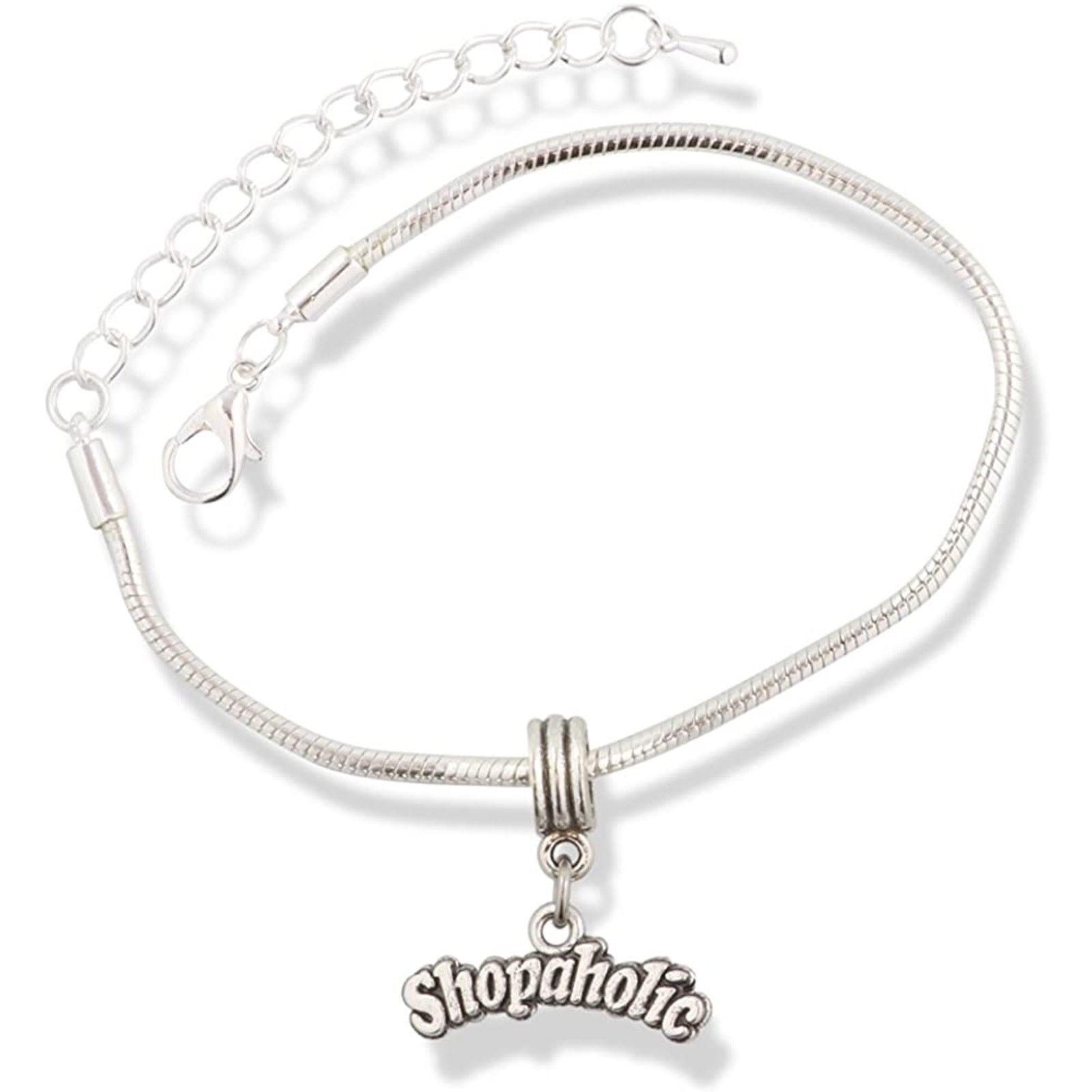& Other Stories Shopoholic Text Shopping Addiction Charm Bracelet Size ONE SIZE - 1 Thumbnail