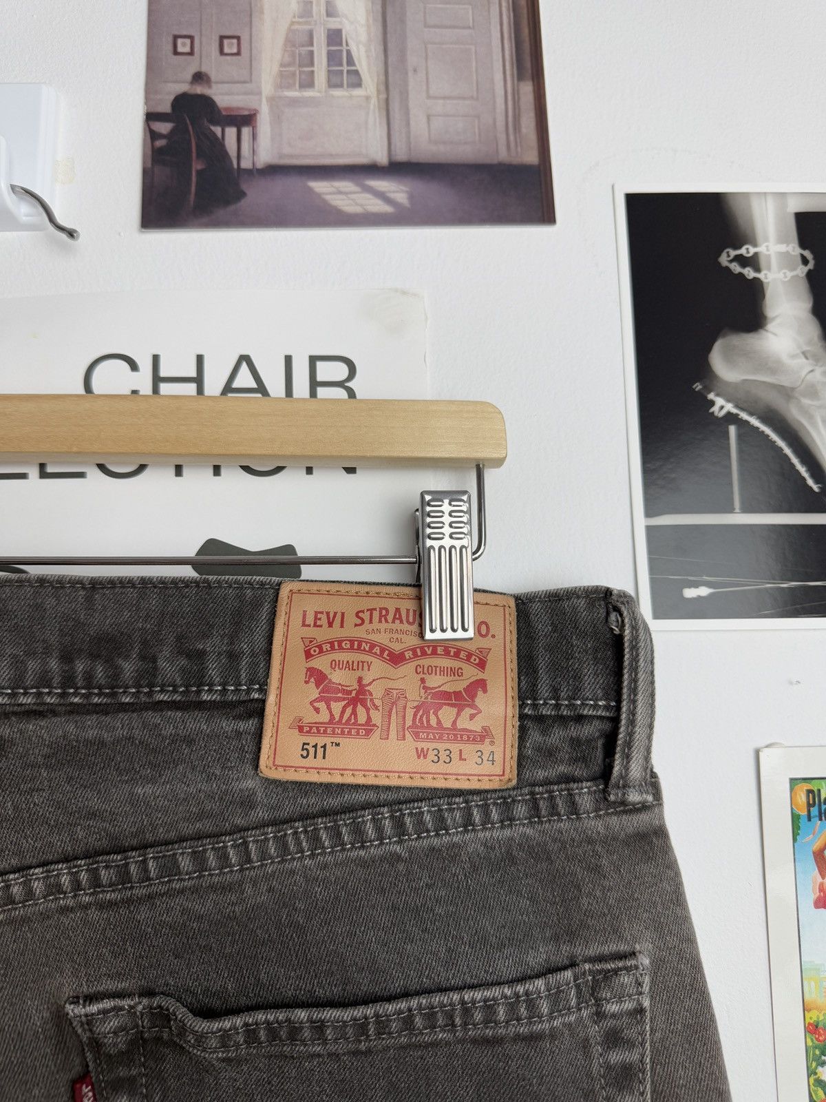 Levi's × Vintage Vintage levi’s 511 grey baggy washed denim pants 33x30 rare Size US 33 - 5 Thumbnail