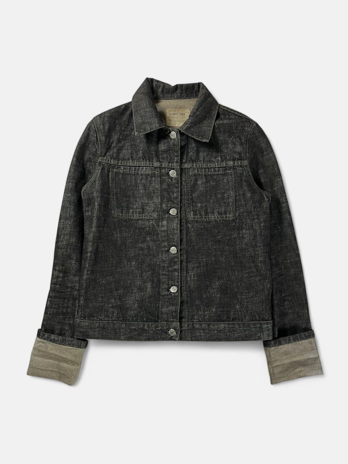 ジャケット・アウター 1999 Helmut Lang Black Denim Jacket s-l400.jpg