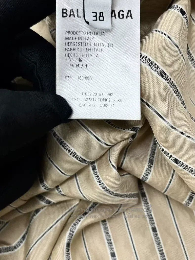 Balenciaga Balenciaga 100% Pure Mulberry Silk Pocketed Vertical Strip Size L / US 10 / IT 46 - 5 Thumbnail