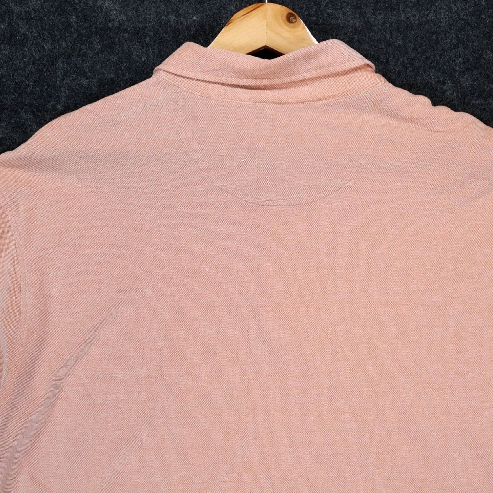 Nat Nast Nat Nast Polo Shirt Mens 2XL Peach Excellent Silk Cotton Blend Short Sleeve Size US XXL / EU 58 / 5 - 5 Thumbnail