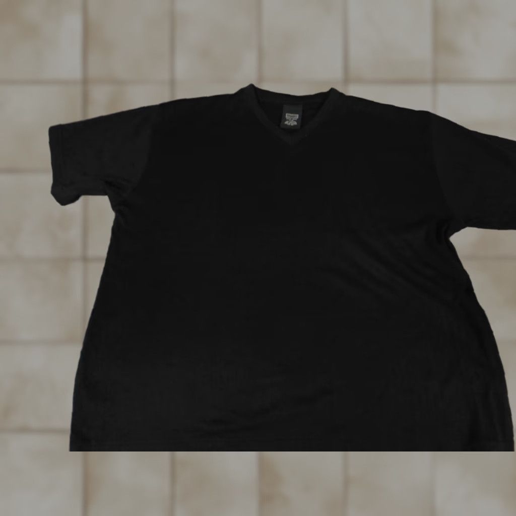 Haggar Haggar Mens T-Shirt Shirt Large Black V-Neck stretch Regular Cotton Short Sleeve Logo Button Vintage No (adjusted for clarity) Size US L / EU 52-54 / 3 - 1 Thumbnail