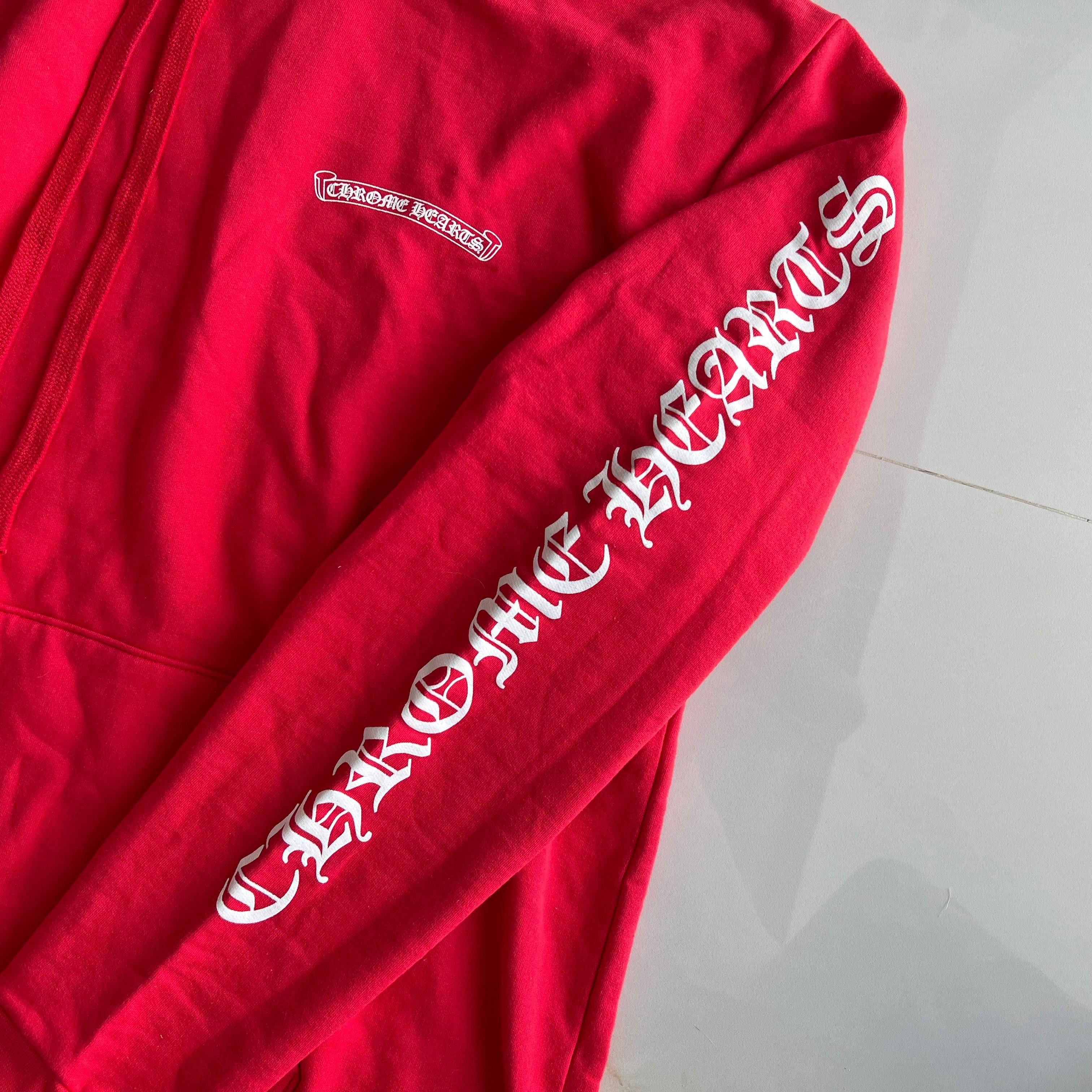 Chrome Hearts Chrome Hearts Scroll Hoodie Red Size US XL / EU 56 / 4 - 7 Thumbnail