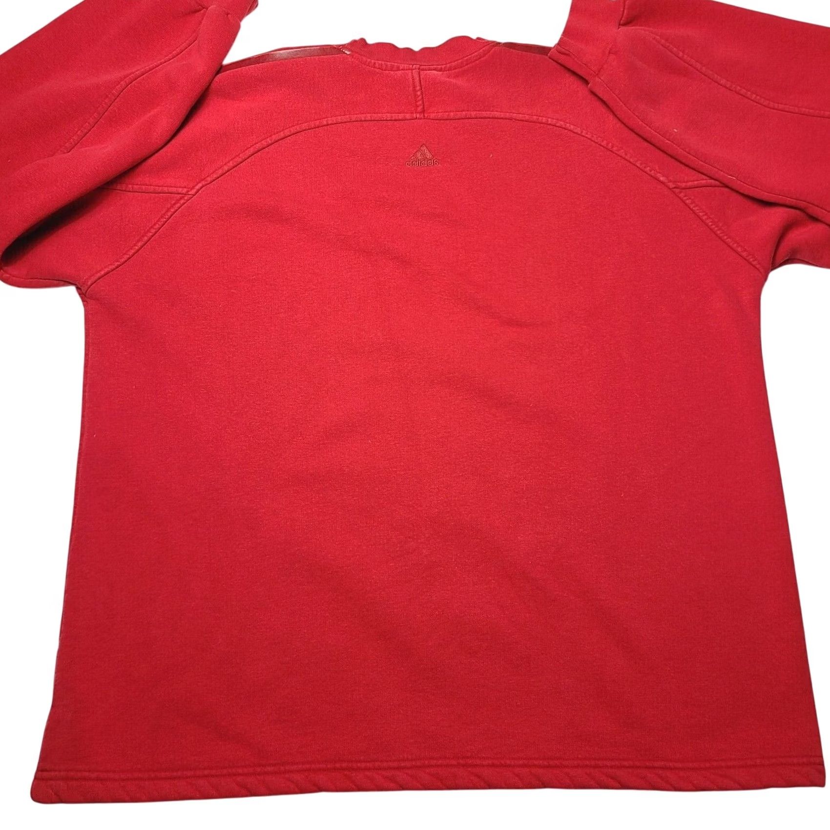 Adidas VINTAGE Adidas 90's Red Crewneck Sweatshirt Mens XL 3 Stripes Size US XL / EU 56 / 4 - 4 Thumbnail