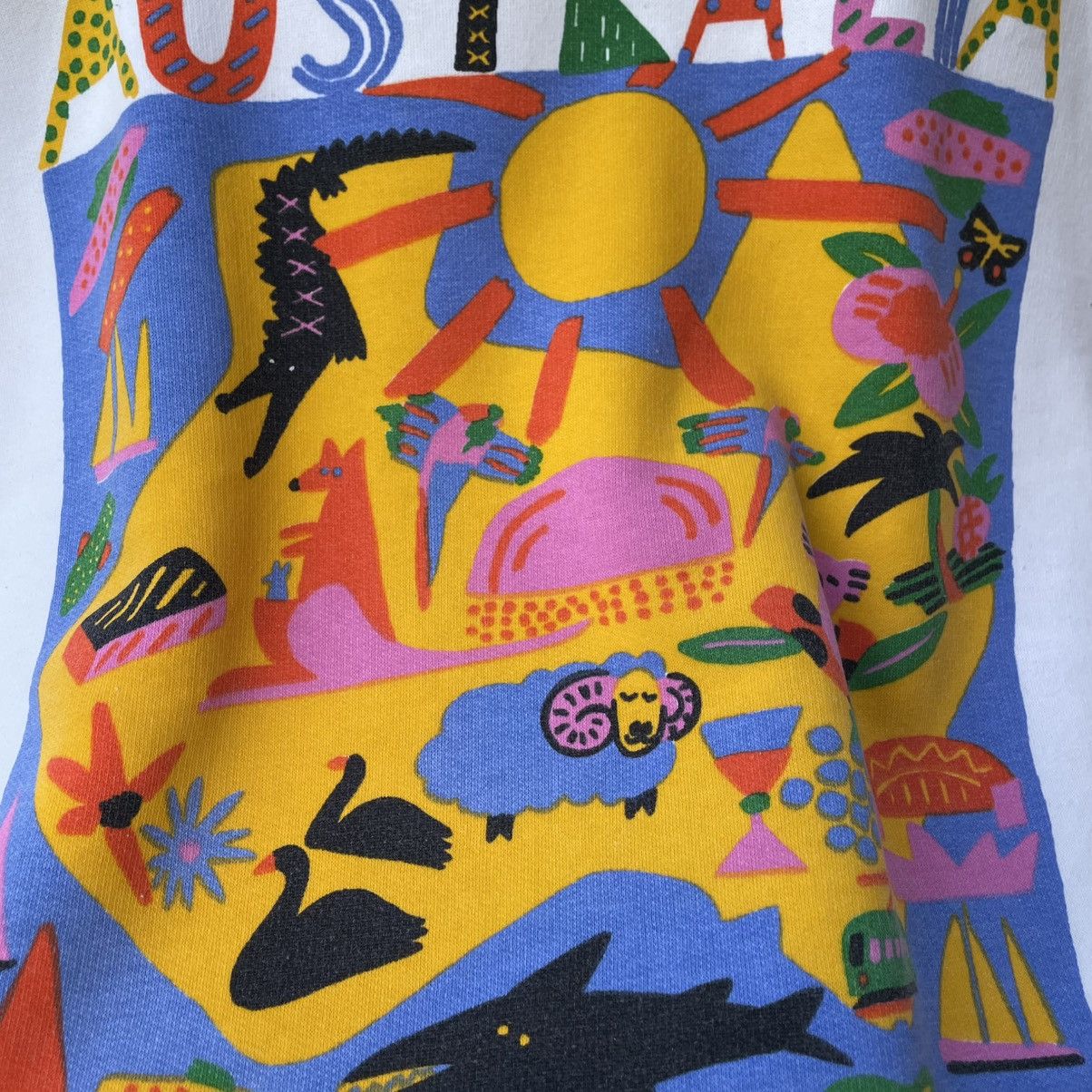 Vintage 🔥Vintage 90s Ken Done Australian Pop Art Boxy Sweatshirts Size US S / EU 44-46 / 1 - 8 Thumbnail