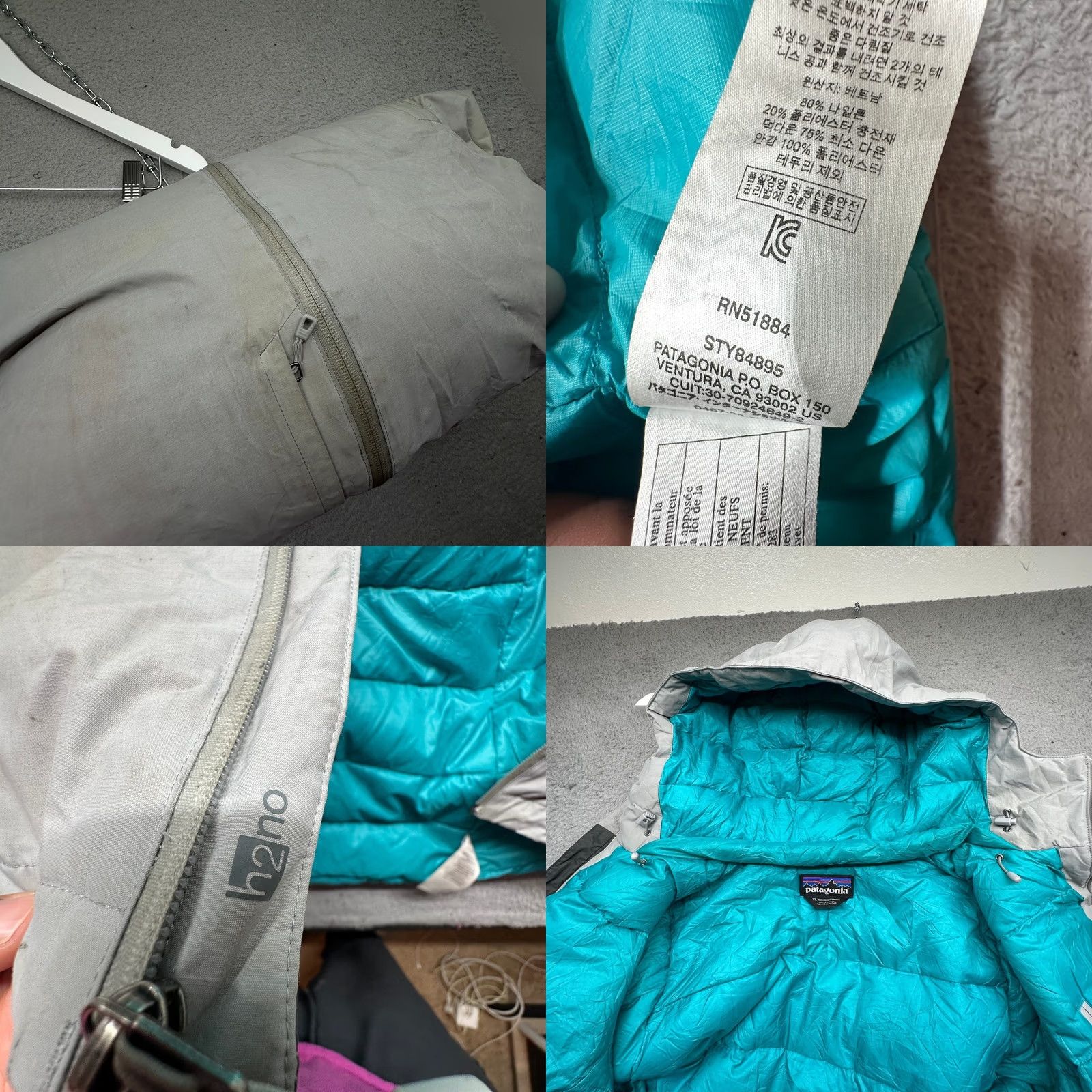 Patagonia Patagonia Windsweep Down Hoody H2No 600 Fill Jacket Womens XL Gray 84895 STAINS Size XL / US 12-14 / IT 48-50 - 10 Thumbnail