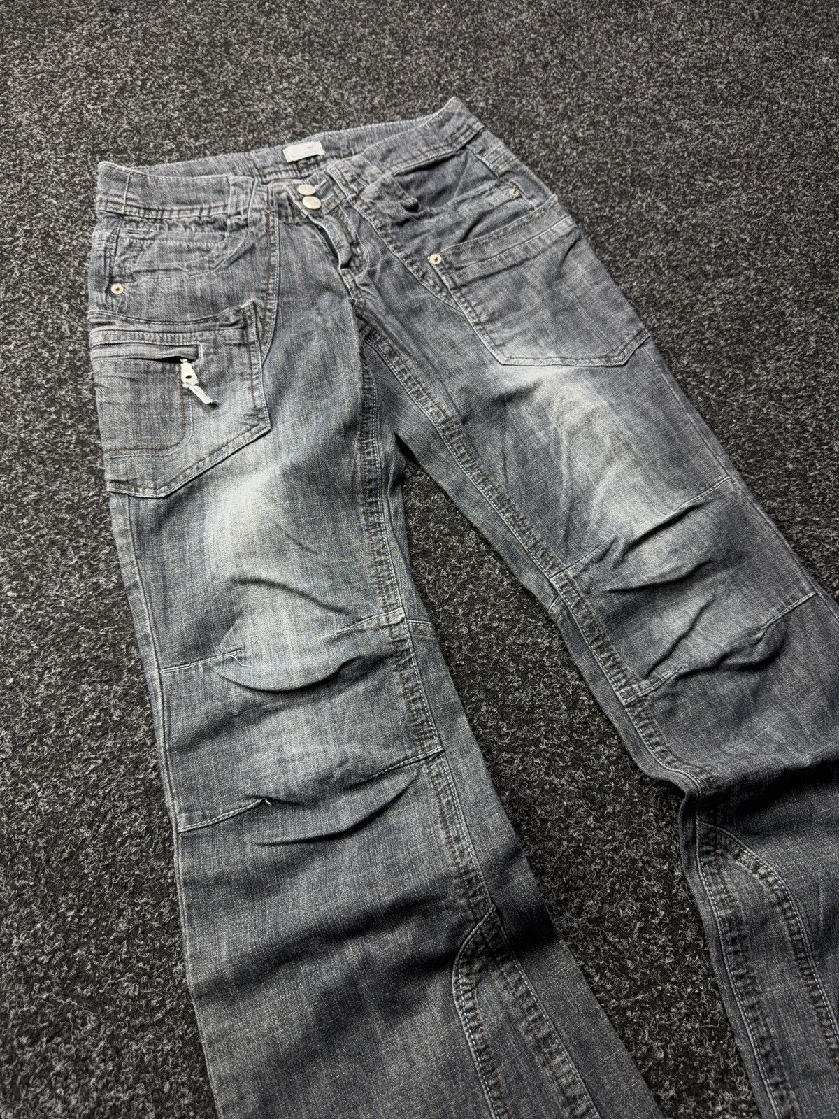 KangaROOS Retro 90s KangaROOS Y2K utility wide leg faded denim jeans Size 28" / US 6 / IT 42 - 5 Thumbnail