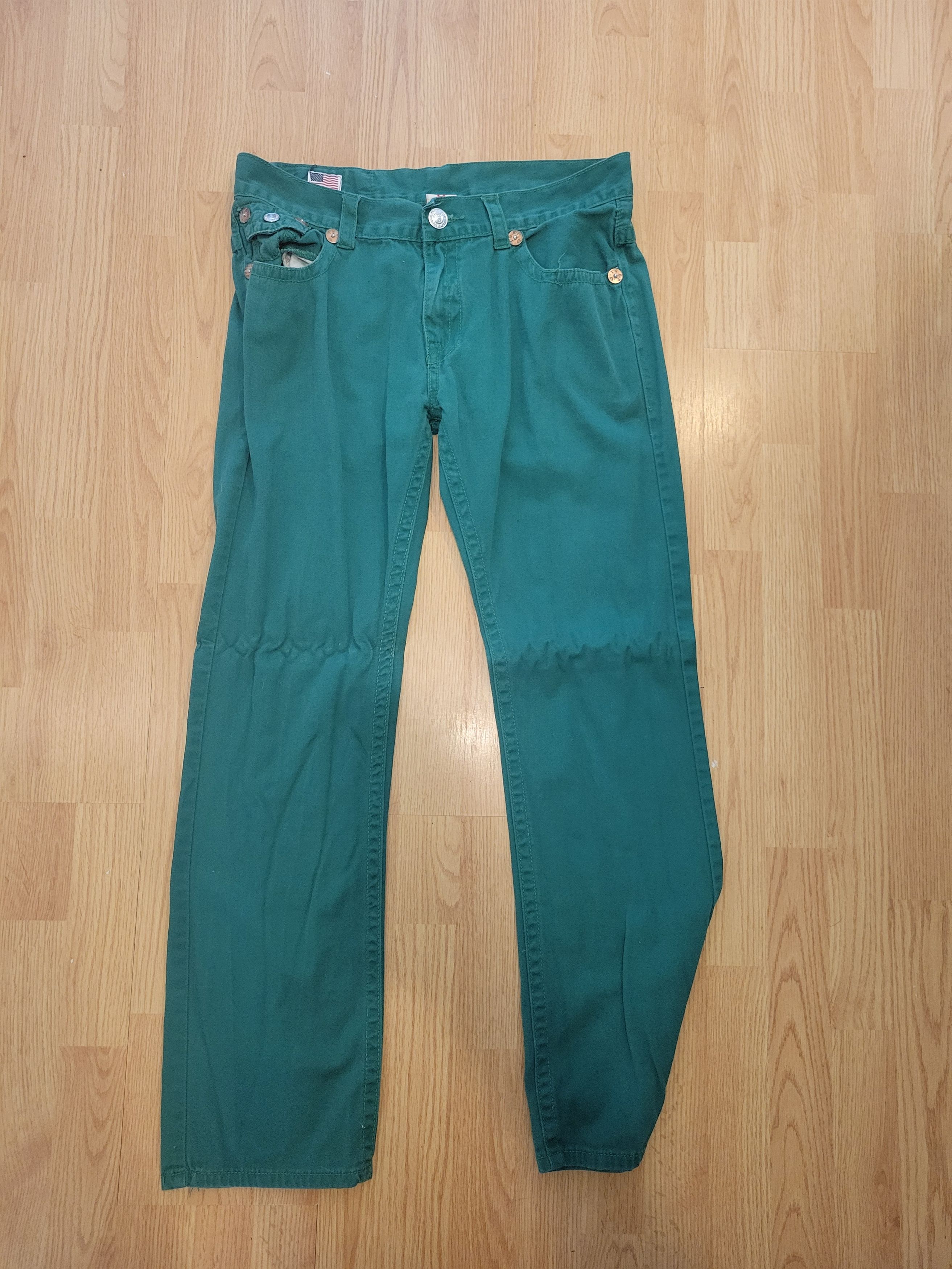 True Religion Green 90's True Religion Jeans Size US 36 / EU 52 - 1 Thumbnail