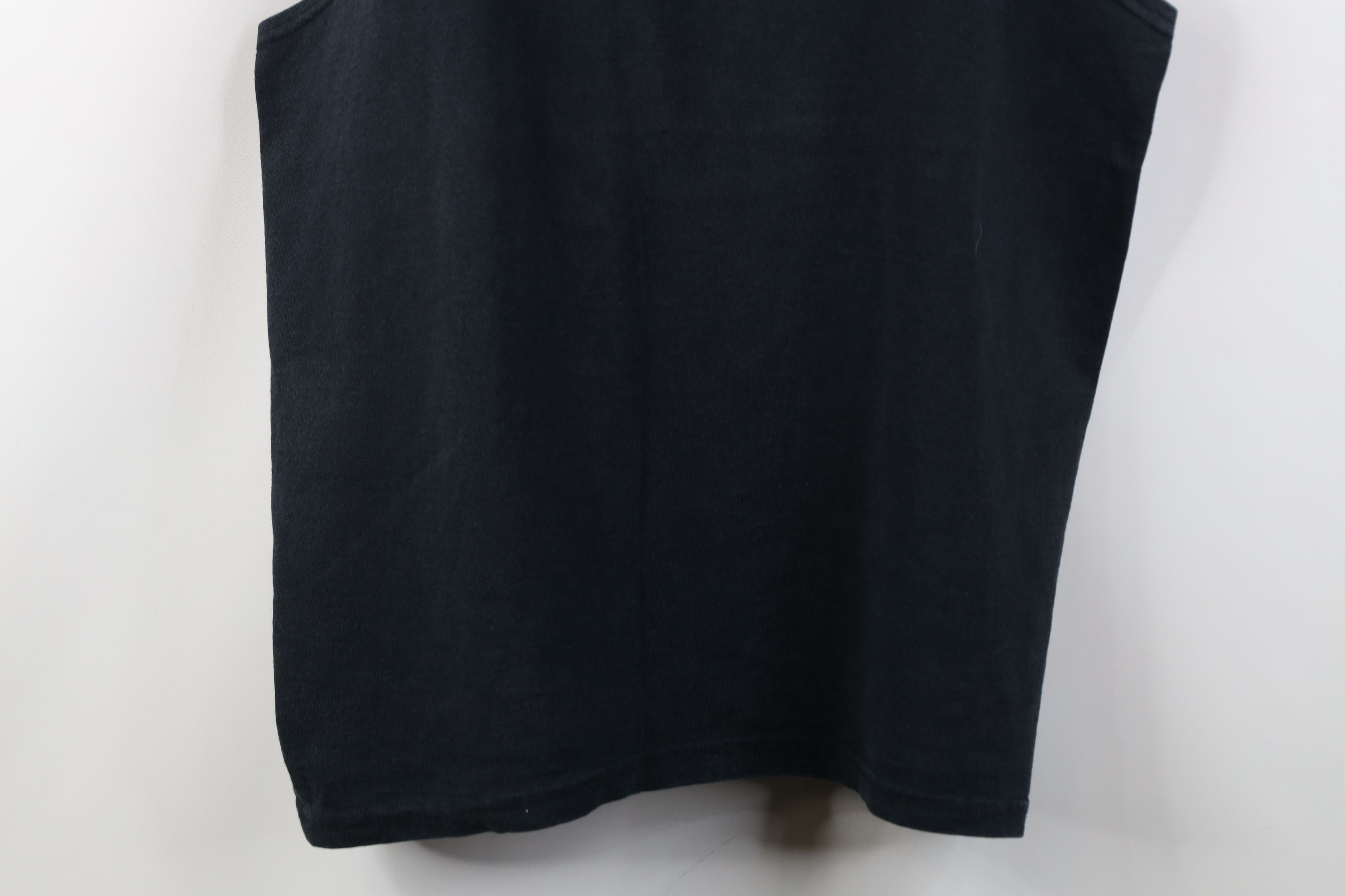Vintage Vintage 90s Streetwear Blank Tank Top T-Shirt Black Cotton Size US M / EU 48-50 / 2 - 3 Thumbnail