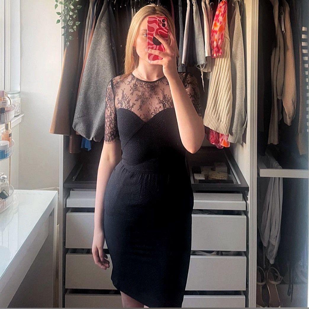 The Kooples The Kooples FW14 Relief Lace Midi BNWT £225 Archive Dress Size XS / US 0-2 / IT 36-38 - 12 Thumbnail