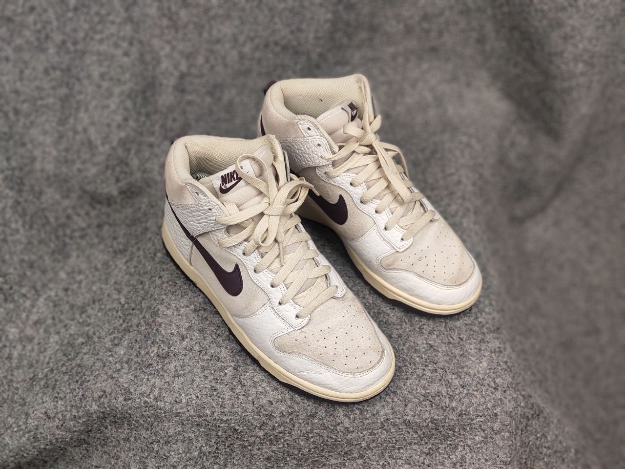 Nike Nike Dunk High Light Orewood Brown Women's Leather Sneakers Size US 8.5 / IT 38.5 - 7 Thumbnail