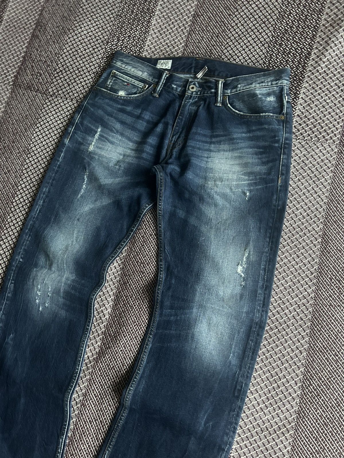 Tommy Hilfiger Tommy Hilfiger Denim Jeans Ryder Distressed Washed Y2K Sz 34 Size US 34 / EU 50 - 3 Thumbnail