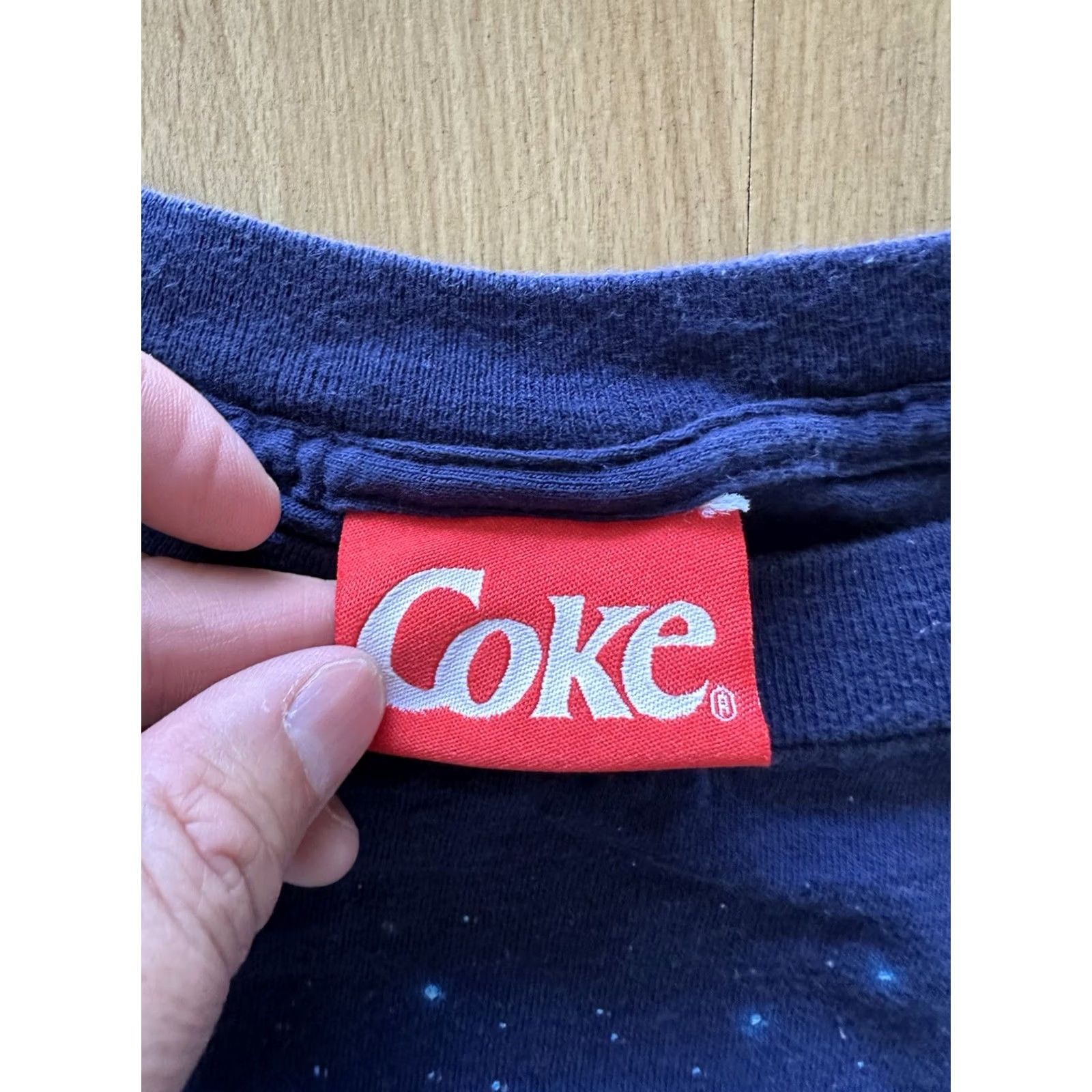 Vintage VINTAGE Coca-Cola Polar Bear Shirt 90s Graphic Print Crew Neck Short Sleeve Navy Blue M Mens Size US M / EU 48-50 / 2 - 5 Thumbnail