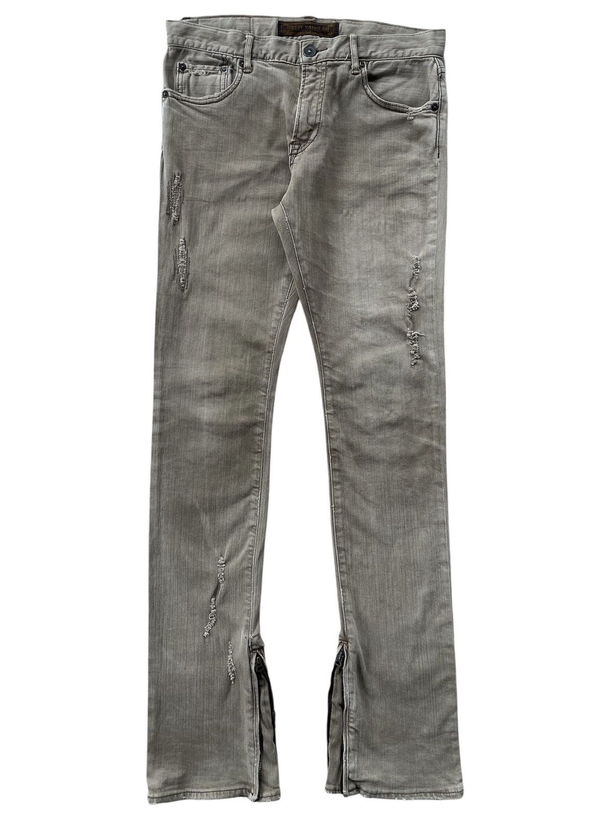 GOA Vintage GOA Flare Distressed Jeans Size US 31 - 1 Thumbnail