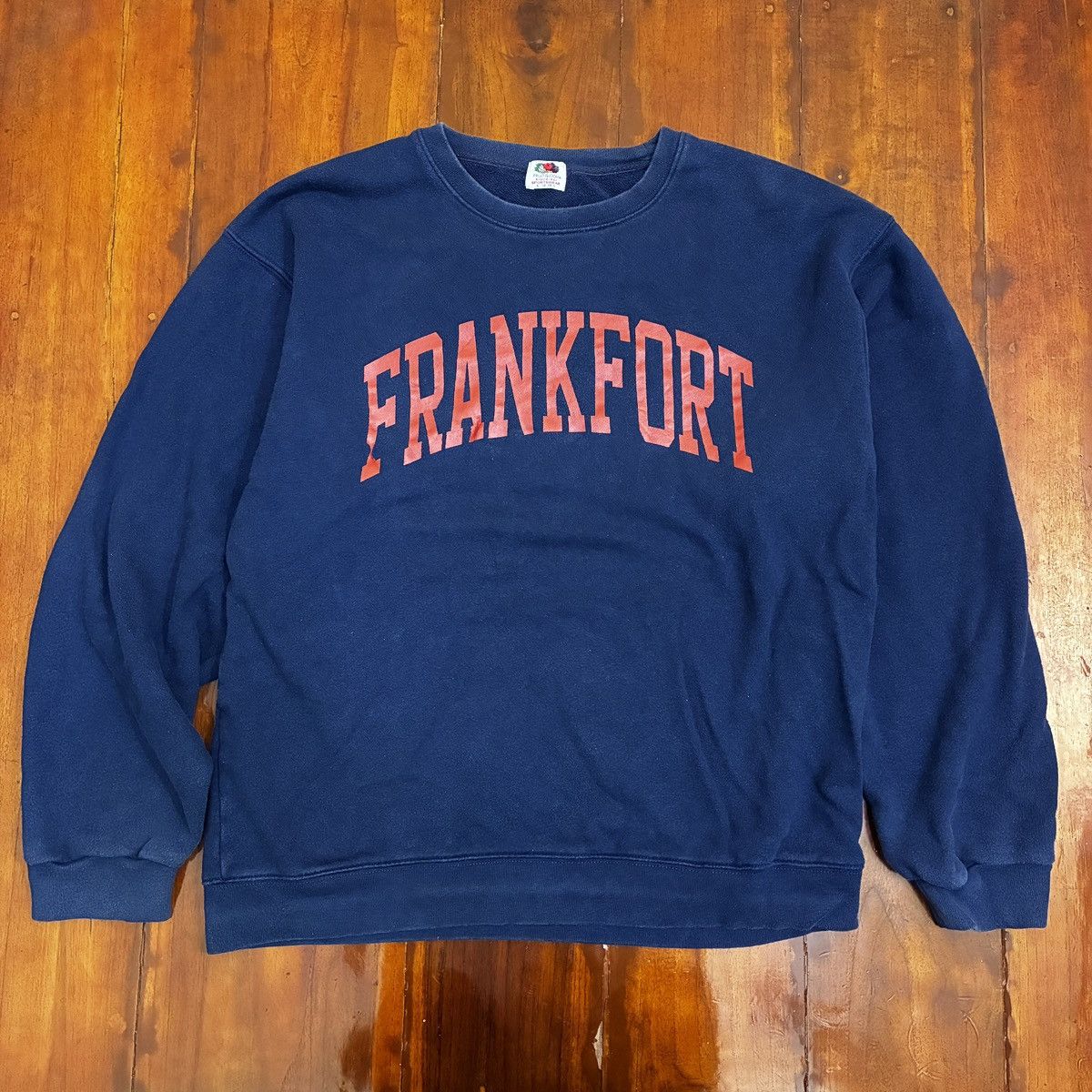 Fruit Of The Loom Vintage Humor Frankfort Sweatshirt Size US L / EU 52-54 / 3 - 2 Thumbnail