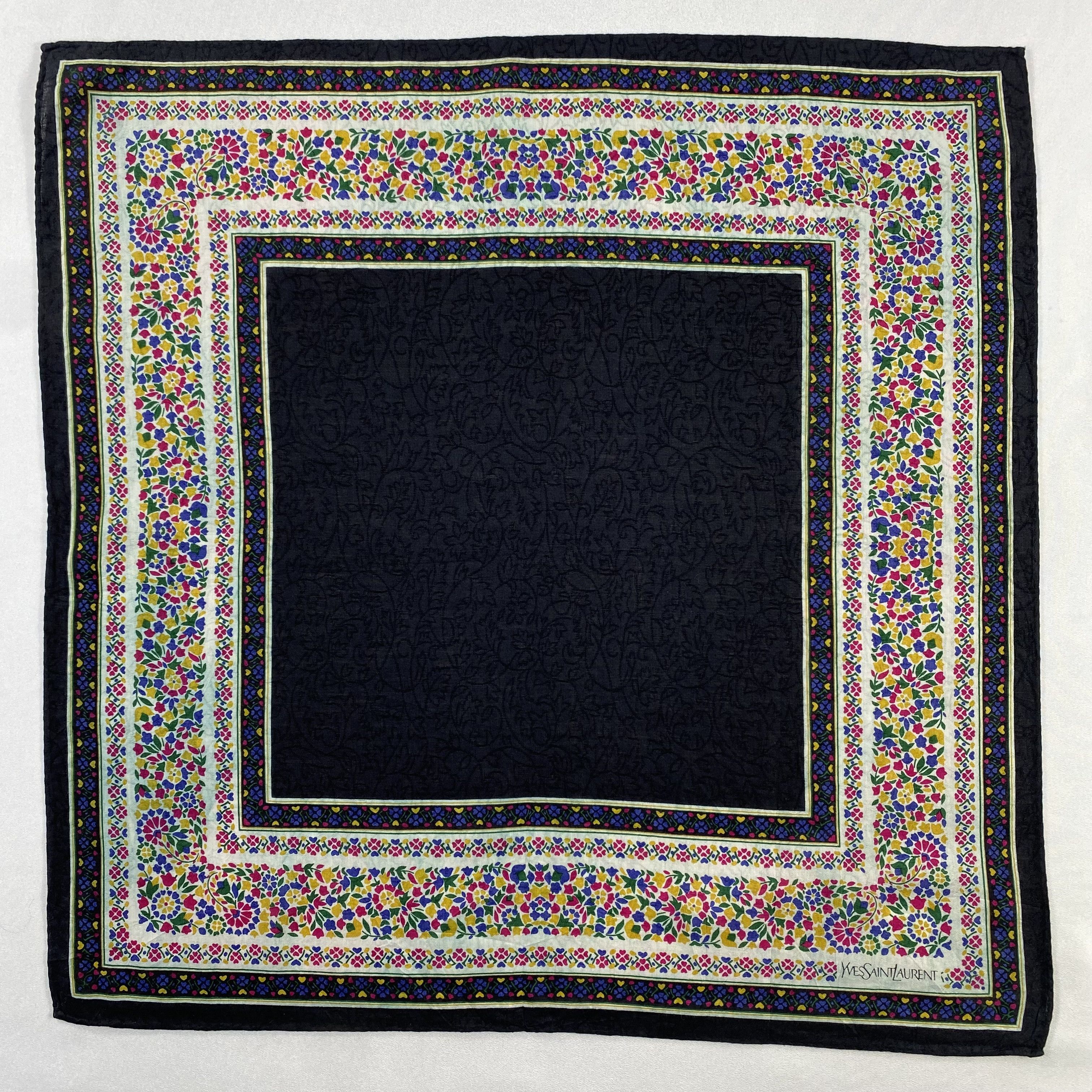 Vintage Yves Saint Laurent Bandana/ Handkerchief / Neckerchief-P1707 Size ONE SIZE - 1 Thumbnail