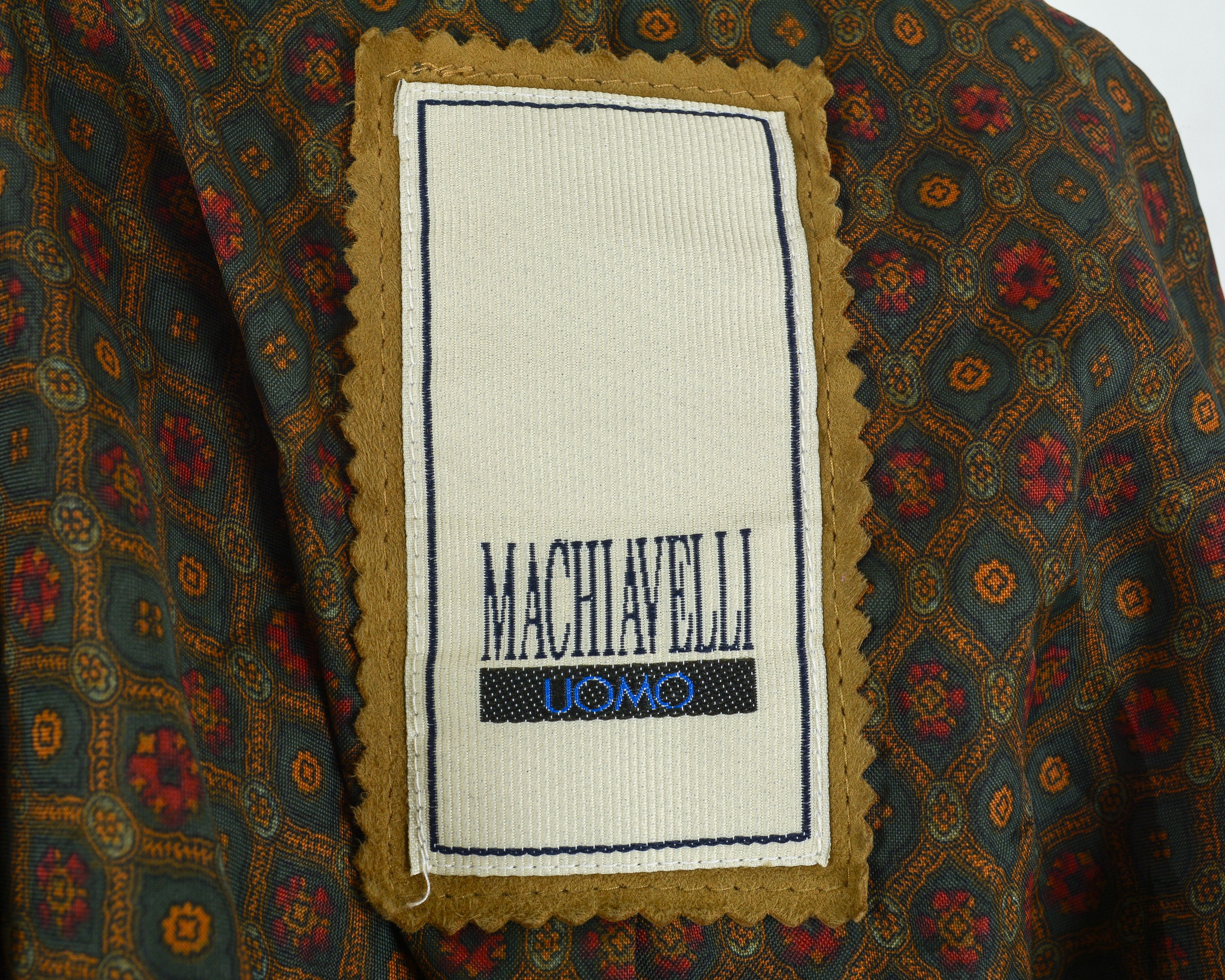 Leather Machiavelli Men L Suede Leather EU 52 Blazer Jacket Trachten Size 42R - 6 Thumbnail