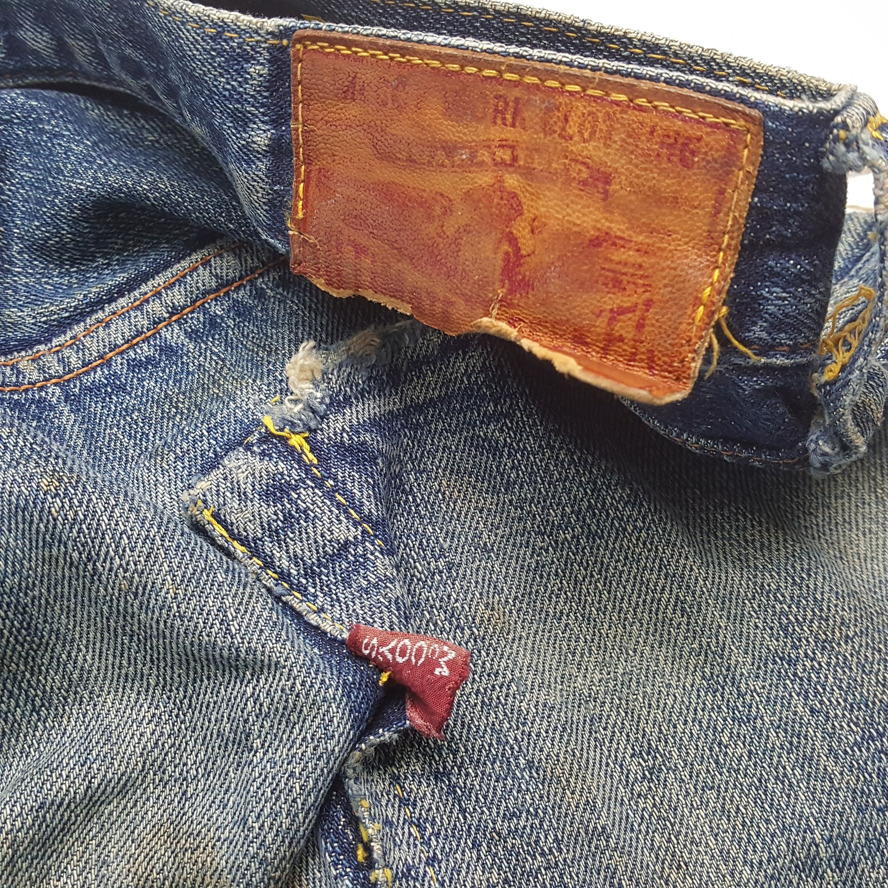 The Real McCoy's × Vintage MC COYS Japanese Streetwear Style Distressed Jeans Size US 35 - 15 Thumbnail