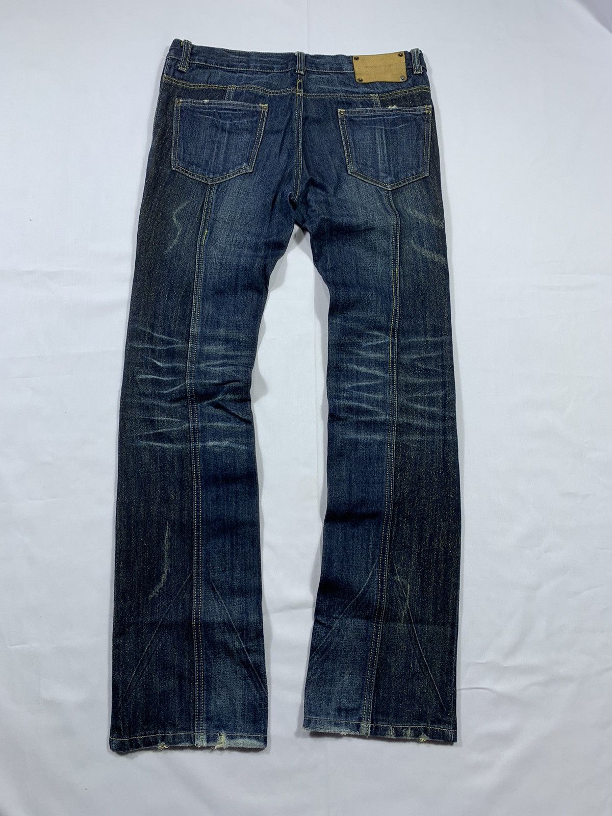 BUFFALO BOBS Sick Flared Buffalo Hybrid Distresses Denim jeans Size US 32 / EU 48 - 2 Thumbnail
