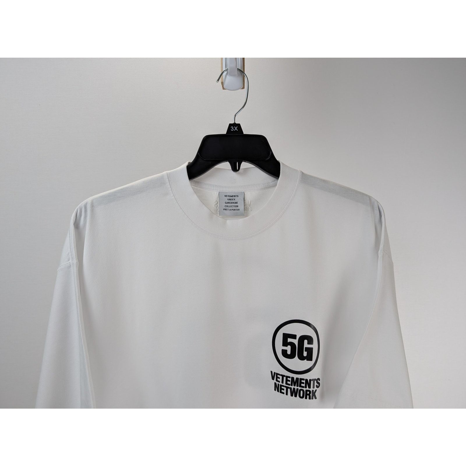 Vetements o1rshd1 5G Network SS T-Shirt in White Size US M / EU 48-50 / 2 - 2 Thumbnail