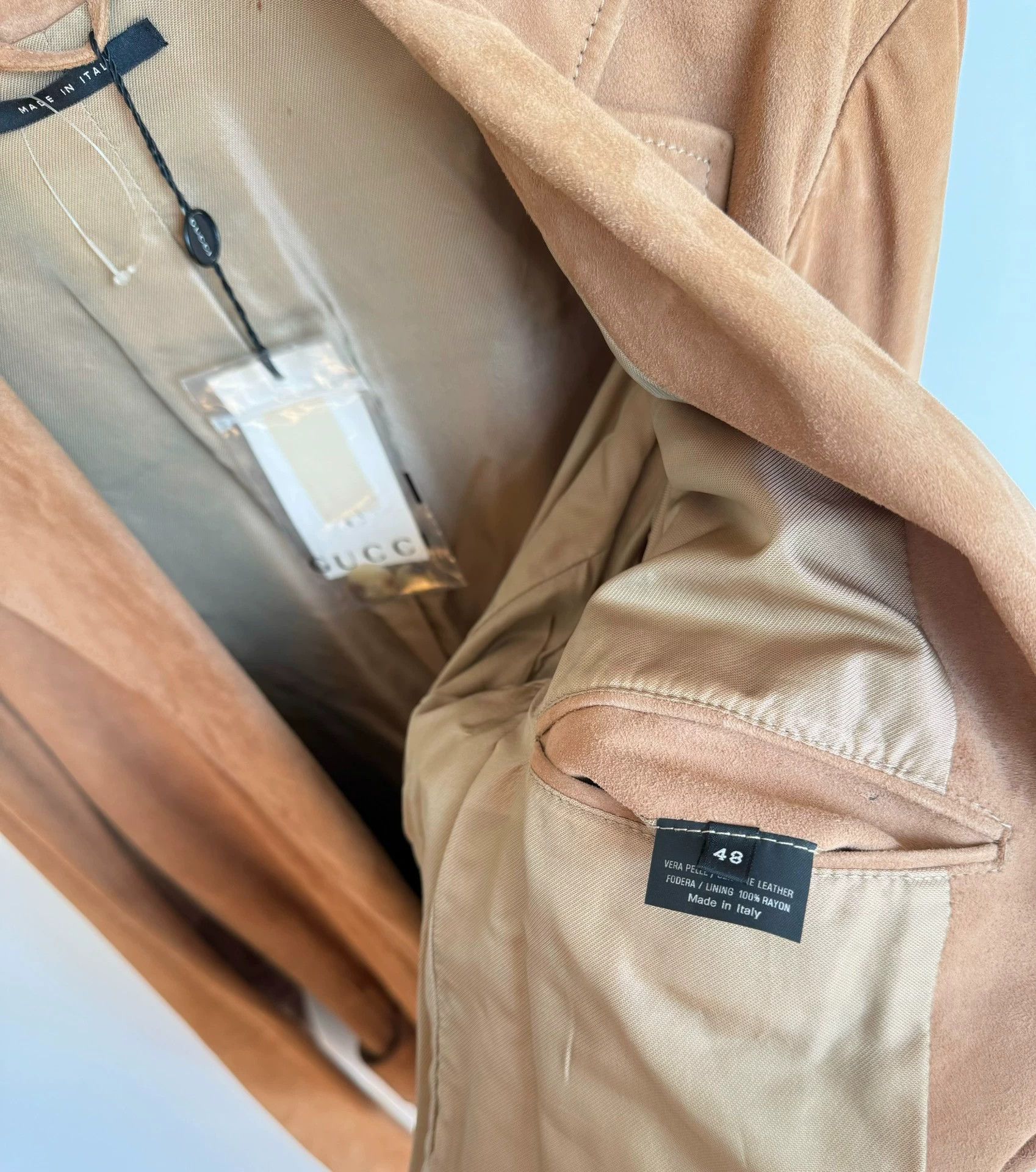 Gucci Gucci Suede Blazer Jacket - Size 48 Size US M / EU 48-50 / 2 - 6 Thumbnail