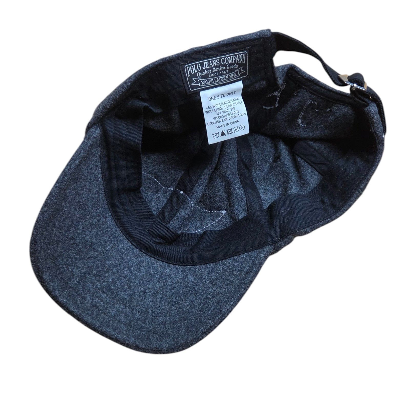 Polo Ralph Lauren Polo Jeans Company Ralph Lauren Wool Retro Vintage Cap Size ONE SIZE - 3 Thumbnail