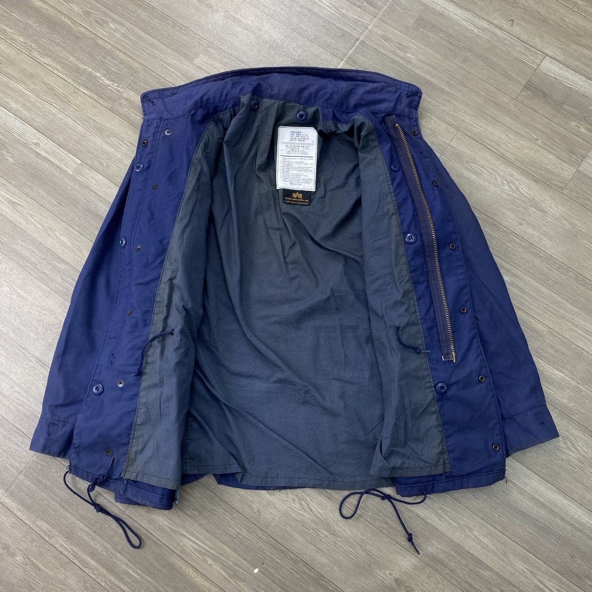 Alpha Industries Vintage Alpha Industries M65 Military Field Jacket Navy Size US M / EU 48-50 / 2 - 12 Thumbnail